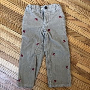 Gymboree 3T boys corduroy Pant airplanes